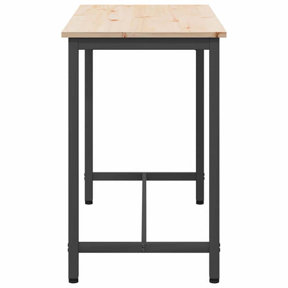 vidaXL Table Natural 100 x 50 x 77 cm Engineered Wood and Steel 6