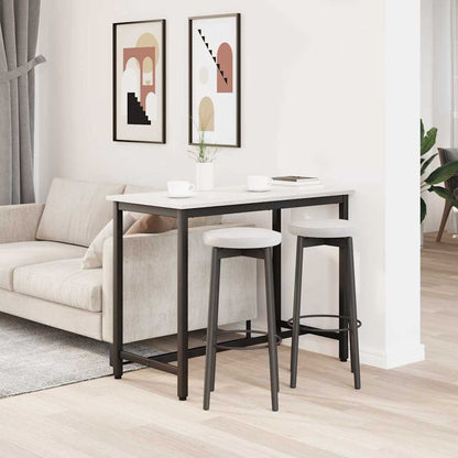 vidaXL Table White 100 x 50 x 77 cm Engineered Wood and Steel 4