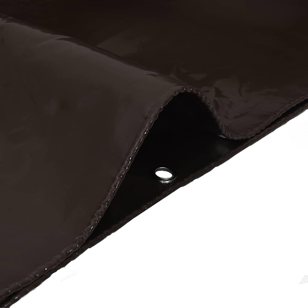 vidaXL Tarpaulin 650g / m² Brown 2.5 x 4.5 m Canvas with PVC Coating 6