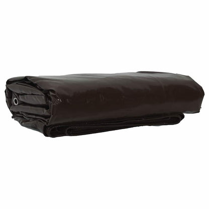 vidaXL Tarpaulin 650g / m² Brown 2.5 x 4.5 m Canvas with PVC Coating 1