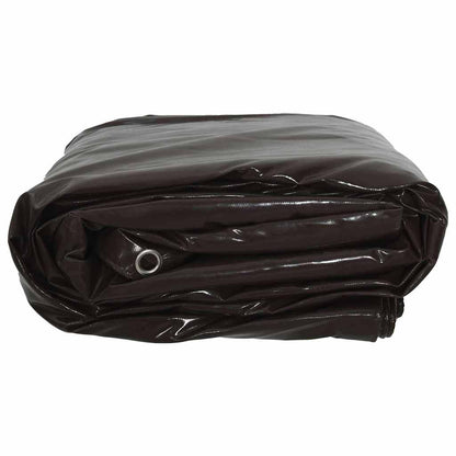 vidaXL Tarpaulin 650g / m² Brown 2.5 x 4.5 m Canvas with PVC Coating 4