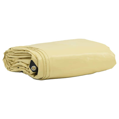 vidaXL Tarpaulin 650g / m² Beige 2.5 x 3.5 m Canvas with PVC Coating 1