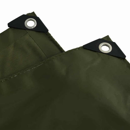 vidaXL Tarpaulin 650g / m² Olive Green 1.5 x 10 m 5