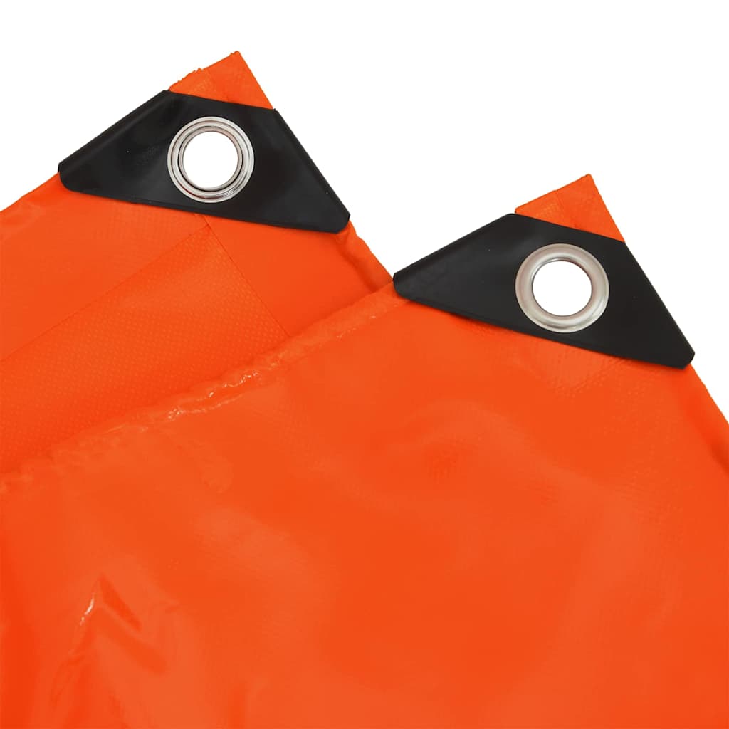 vidaXL Tarpaulin 650g / m² Orange 2.5 x 3.5 m Canvas with PVC Coating 5