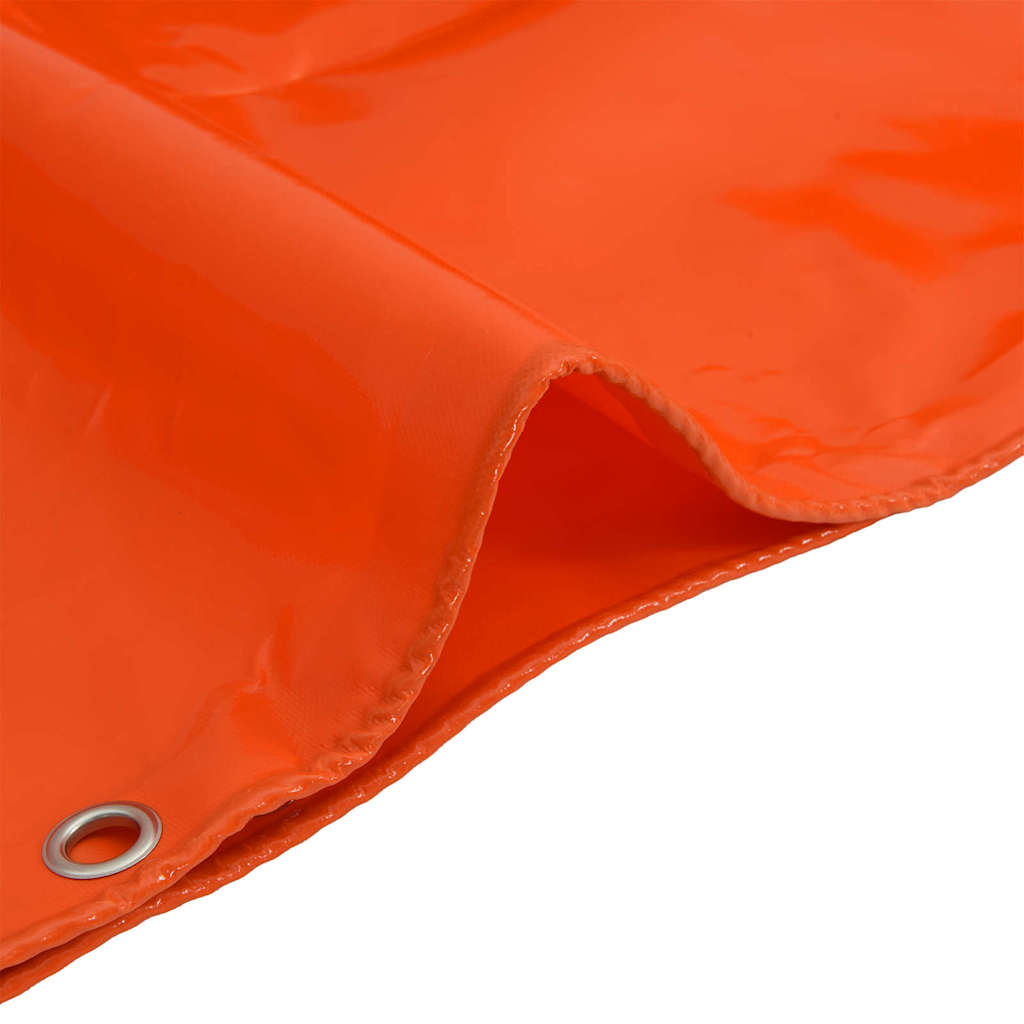 vidaXL Tarpaulin 650g / m² Orange 2.5 x 3.5 m Canvas with PVC Coating 6