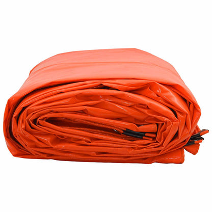 vidaXL Tarpaulin 650g / m² Orange 2.5 x 3.5 m Canvas with PVC Coating 4