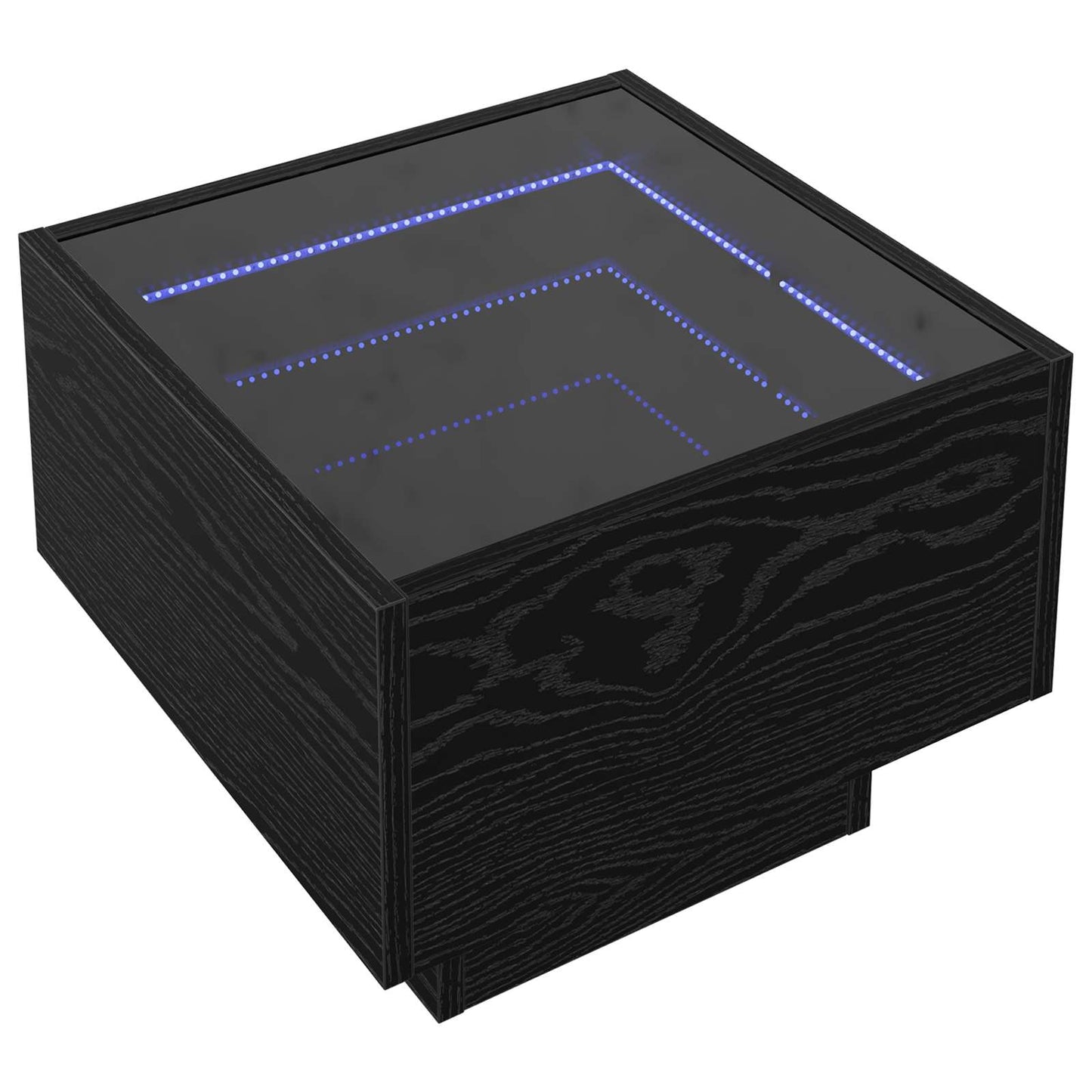 vidaXL Coffee Table Black Oak 40 x 40 x 30 cm Engineered wood 2