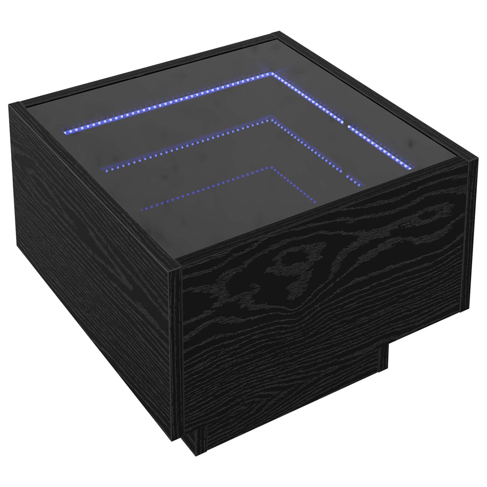 vidaXL Coffee Table Black Oak 40 x 40 x 30 cm Engineered wood 2