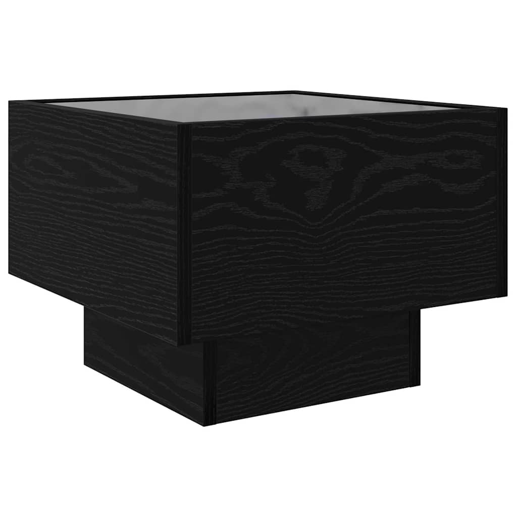vidaXL Coffee Table Black Oak 40 x 40 x 30 cm Engineered wood 6