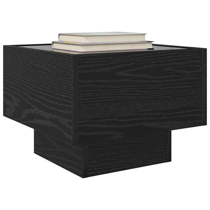 vidaXL Coffee Table Black Oak 40 x 40 x 30 cm Engineered wood 3