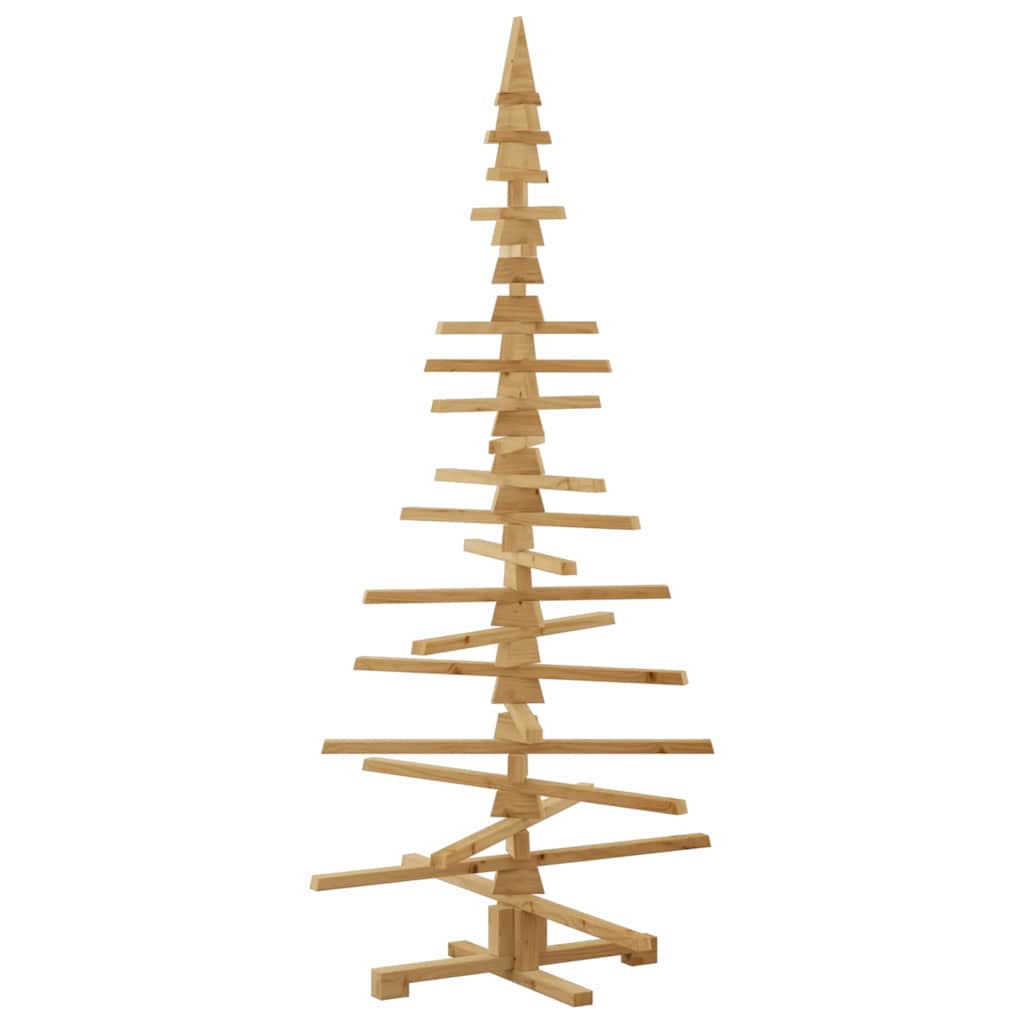 Wooden Christmas Tree KOTKA Solid Pine Wood Brown finish 180 cm