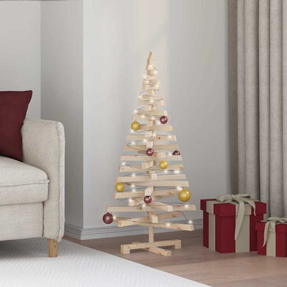 vidaXL Christmas Trees KOTKA 120 cm Solid Pine Wood Natural 1