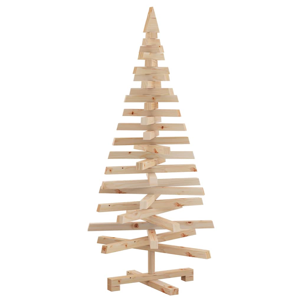 vidaXL Christmas Trees KOTKA 120 cm Solid Pine Wood Natural 2