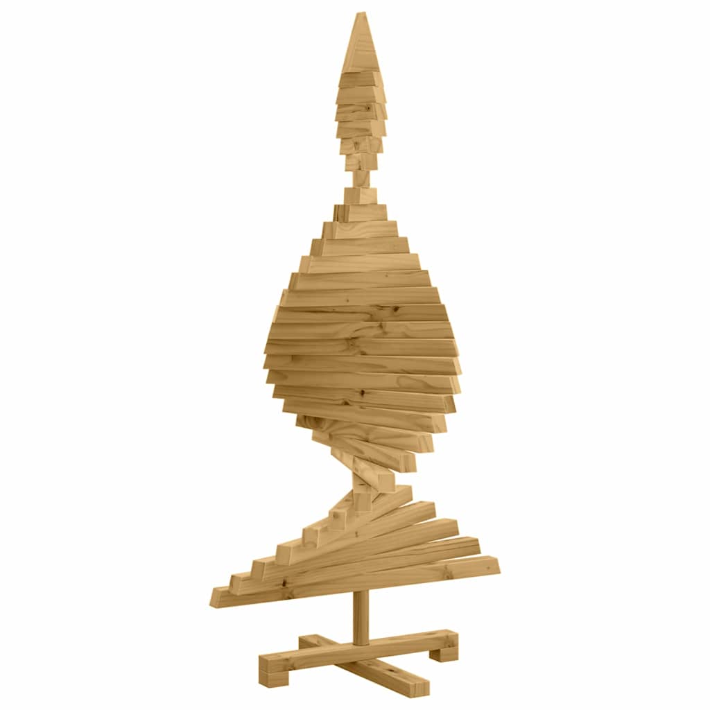 vidaXL Christmas Trees with Stand Brown 120 cm Solid pine wood 6