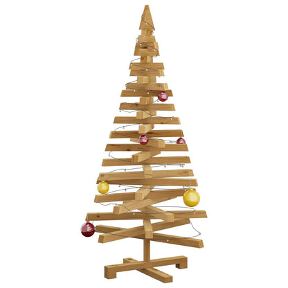 vidaXL Christmas Trees with Stand Brown 120 cm Solid pine wood 3