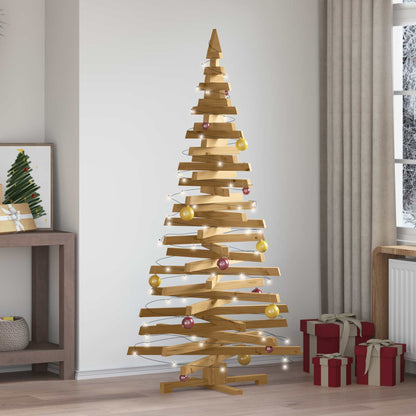 vidaXL Wooden Christmas Tree KOTKA Solid Pine Wood Natural