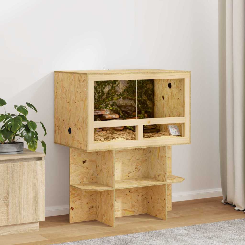 Terrarium Brown OSB 80 cm 50 cm 50 cm