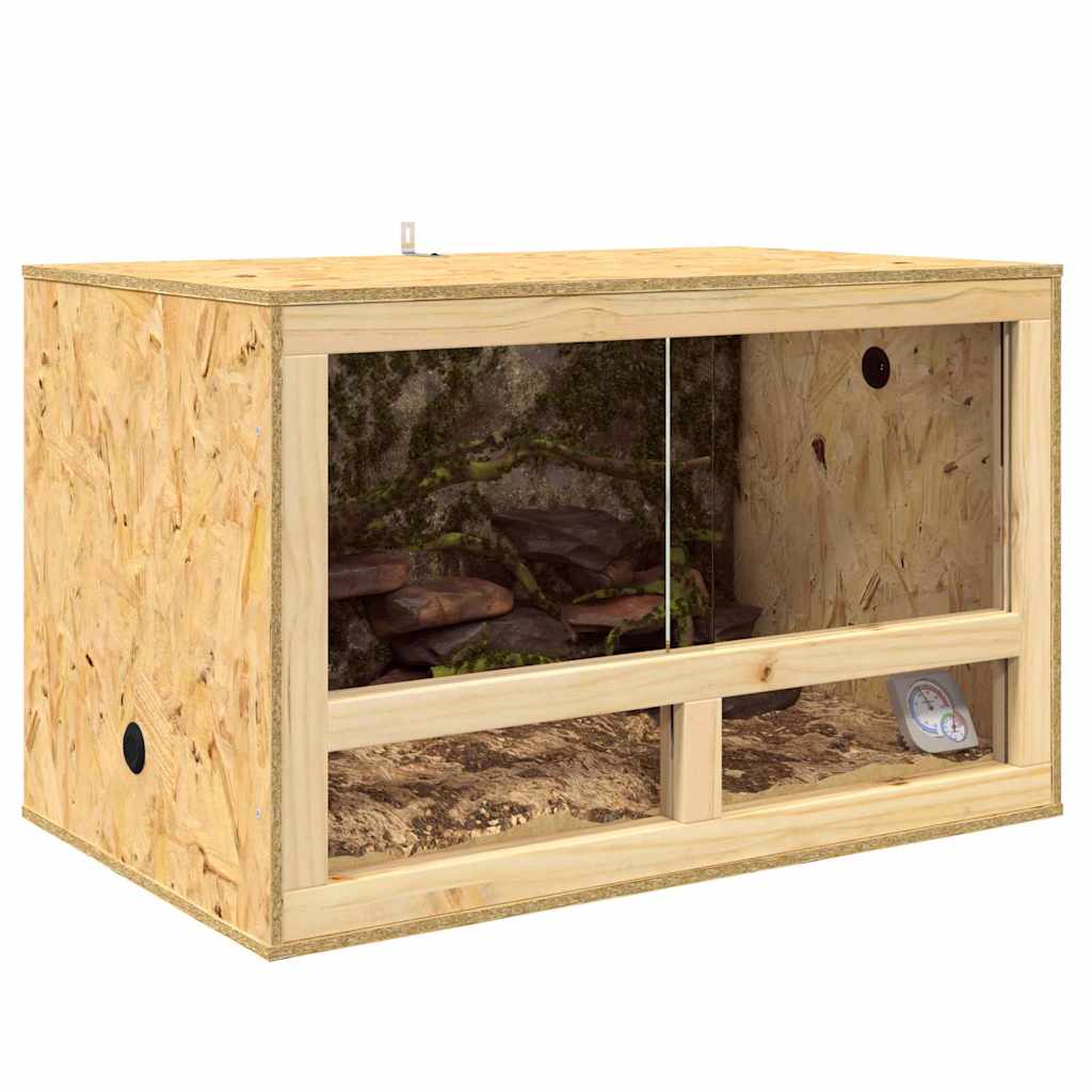 Terrarium Brown OSB 80 cm 50 cm 50 cm