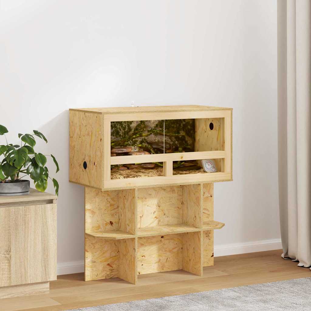 vidaXL Terrarium Brown 80 x 40 x 40 cm OSB 1