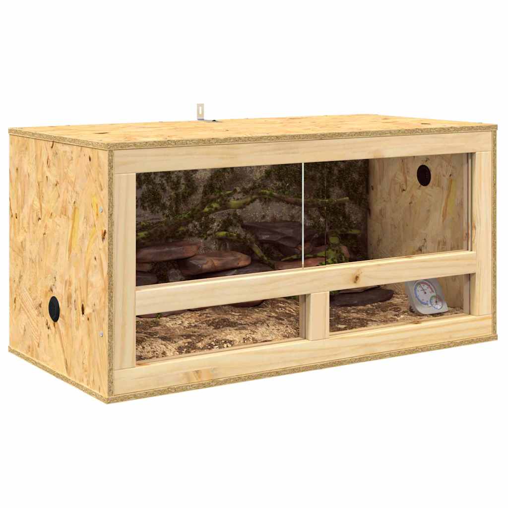 vidaXL Terrarium Brown 80 x 40 x 40 cm OSB 3