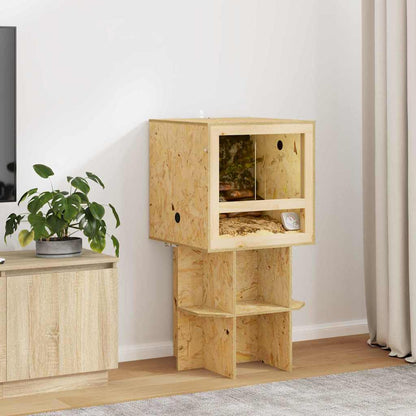 vidaXL Terrarium Brown 50 x 50 x 50 cm OSB 1