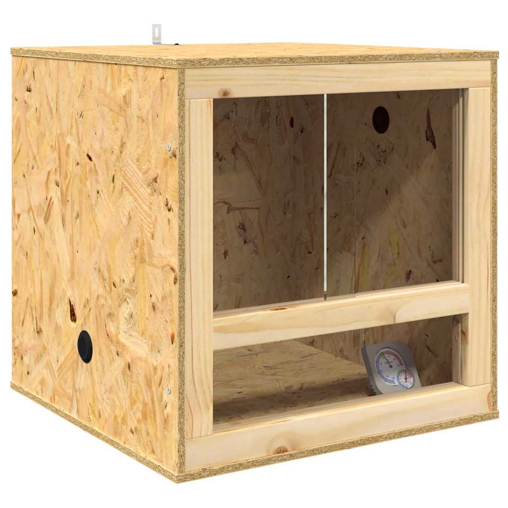 vidaXL Terrarium Brown 50 x 50 x 50 cm OSB 2