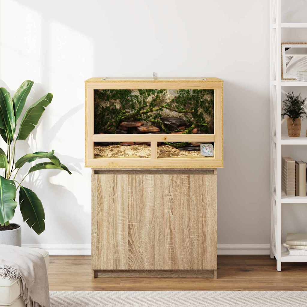 vidaXL Terrarium Brown 80 x 50 x 50 cm OSB 4