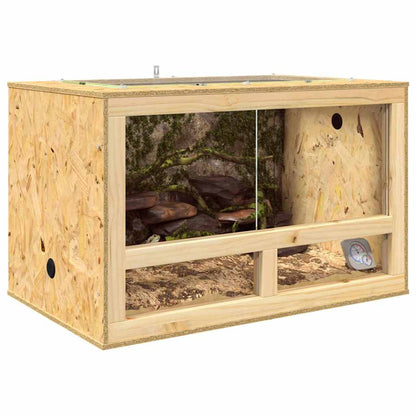 vidaXL Terrarium Brown 80 x 50 x 50 cm OSB 3