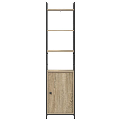 vidaXL Book Cabinet 6-Tier 40 x 24 x 161 cm Engineered Wood Sonoma Oak 6