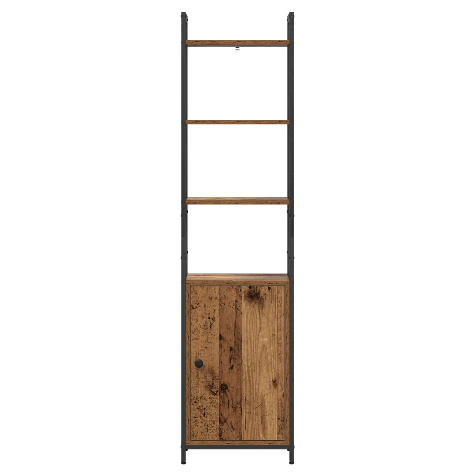 vidaXL Book Cabinet 6-Tier 40 x 24 x 161 cm Engineered Wood Old Wood 6
