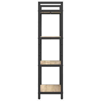vidaXL Bookshelf 4-Tier 56 x 34 x 133.5 cm Engineered Wood Sonoma Oak 6
