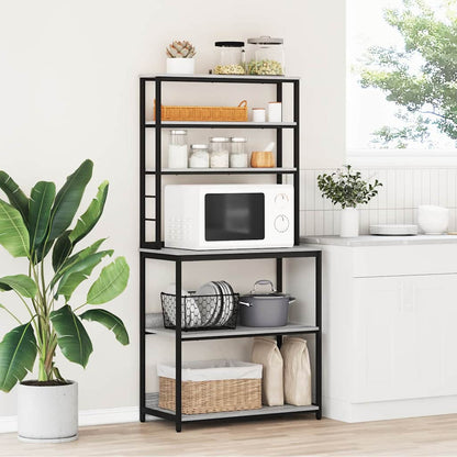 Kitchen Shelf 5-Tier Engineered Wood Grey sonoma 80 x 40 x 168 cm