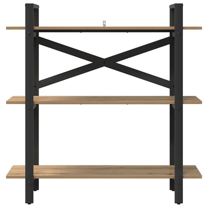 vidaXL Bookshelf 3-Tier 100 x 33.5 x 102 cm Engineered Wood 5