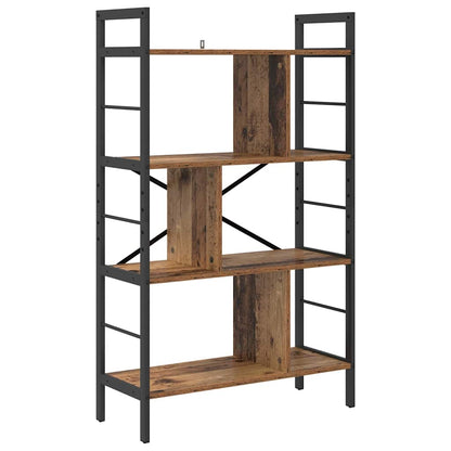 vidaXL Bookshelf 7-Tier 75 x 30 x 123.5 cm Engineered Wood Old Wood 2