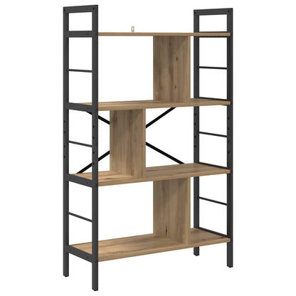 vidaXL Bookshelf 7-Tier 75 x 30 x 123.5 cm Engineered Wood Artisan Oak 2
