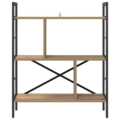 vidaXL Bookshelf 5-Tier 75 x 30 x 91 cm Engineered Wood Artisan Oak 5