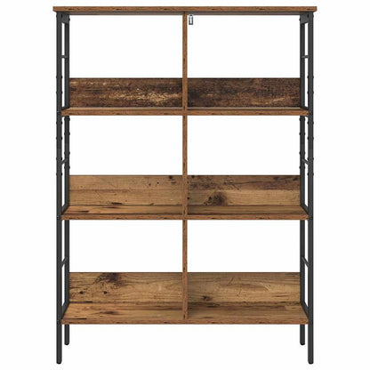 vidaXL Bookshelf 6-Tier 82 x 32 x 112 cm Engineered Wood Old Wood 5