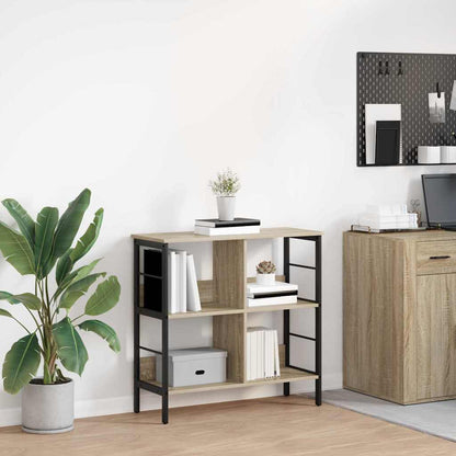 vidaXL Bookshelf 4-Tier 82 x 32 x 79 cm Engineered Wood Sonoma Oak 1