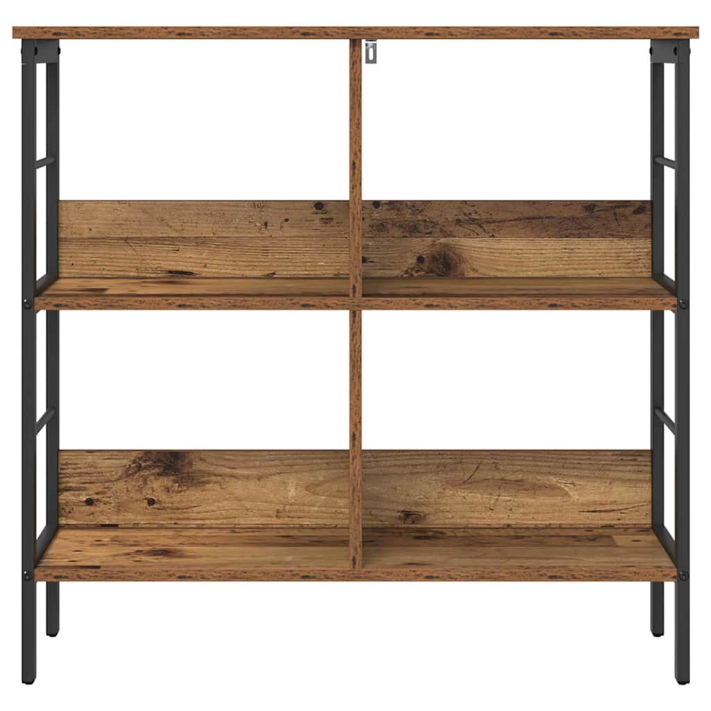vidaXL Bookshelf 4-Tier 82 x 32 x 79 cm Engineered Wood Old Wood 5
