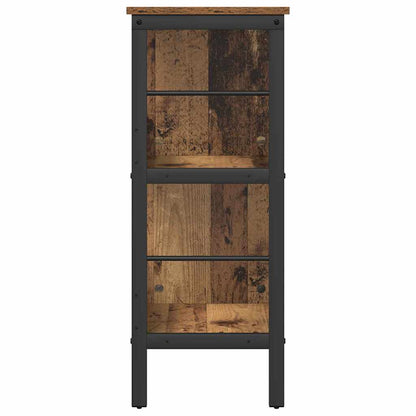 vidaXL Bookshelf 4-Tier 82 x 32 x 79 cm Engineered Wood Old Wood 6