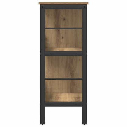 vidaXL Bookshelf 4-Tier 82 x 32 x 79 cm Engineered Wood Artisan Oak 6