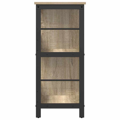 vidaXL Bookshelf 6-Tier 102 x 32 x 72.5 cm Engineered Wood Sonoma Oak 6