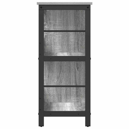 vidaXL Bookshelf 6-Tier 102 x 32 x 72.5 cm Engineered Wood Grey Sonoma 6
