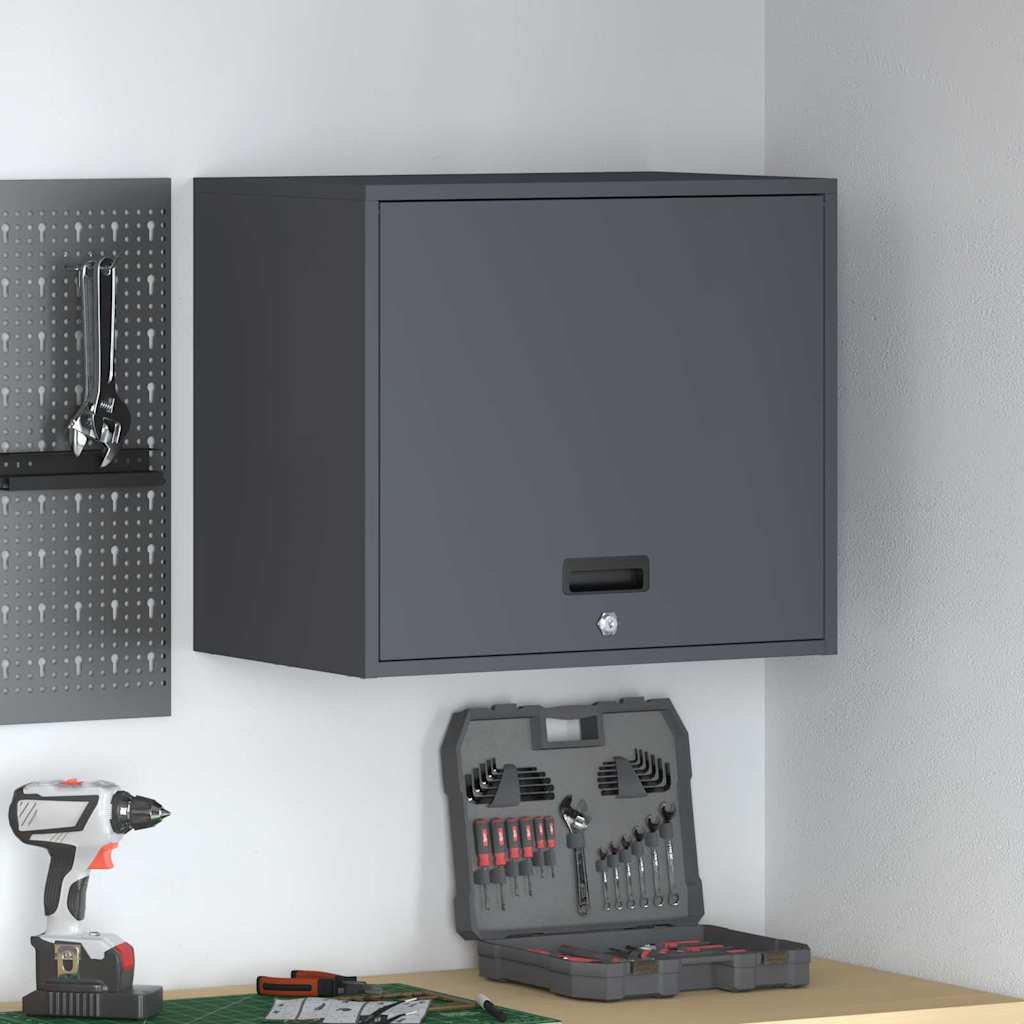 Wall Cabinet for Garage with Gas-lift Door Depth 40 cm Anthracite 60 cm