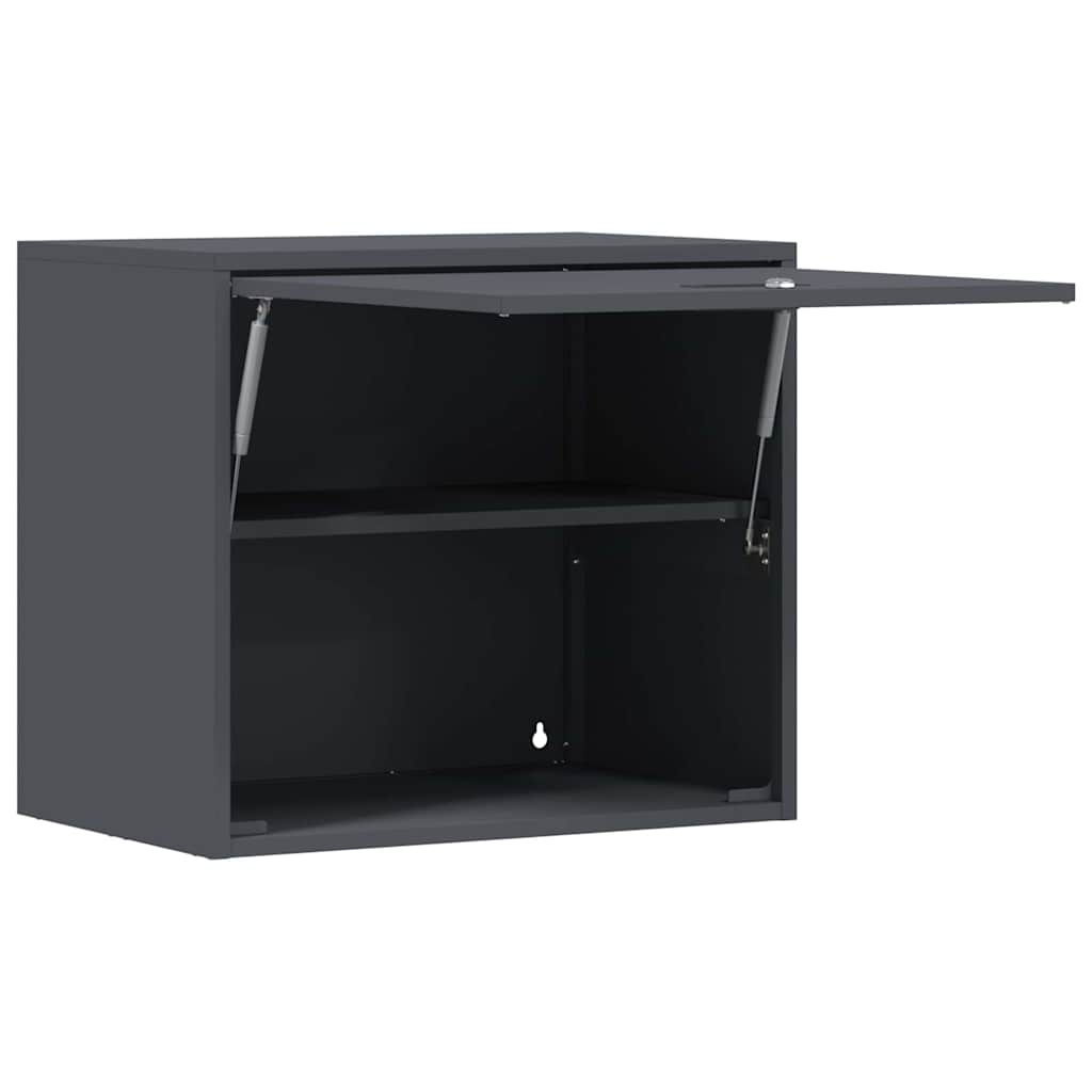 Wall Cabinet for Garage with Gas-lift Door Depth 40 cm Anthracite 60 cm