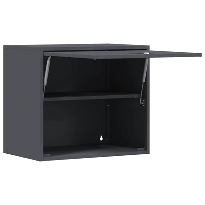 Wall Cabinet for Garage with Gas-lift Door Depth 40 cm Anthracite 60 cm