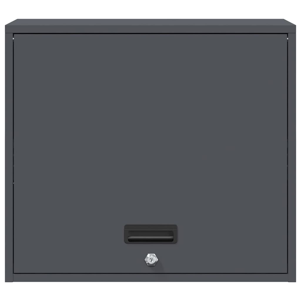 Wall Cabinet for Garage with Gas-lift Door Depth 40 cm Anthracite 60 cm