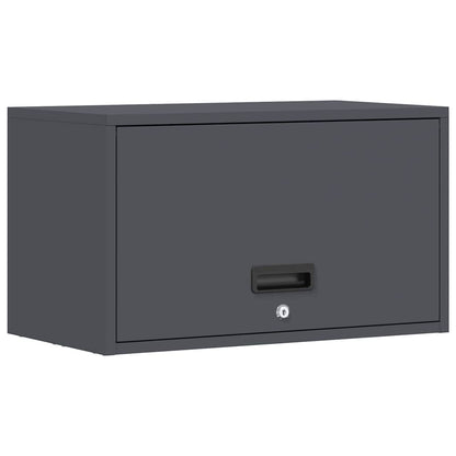 vidaXL Wall Cabinet for Garage with Gas-lift Door Anthracite 2