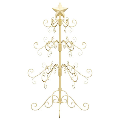 vidaXL Metal Christmas Tree Gold 90 cm Powder-coated Steel 5