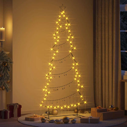 Metal Christmas Tree Black 210 cm